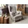 Massivmoebel24 Ohrensessel SCANDI Polyester 71 x 105 x 74 cm Taupe mit Kissen