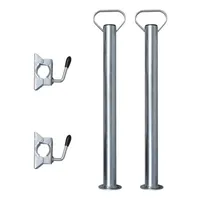 VidaXL 2 Abstellstützen mit 2 Klemmhaltern für 48 mm