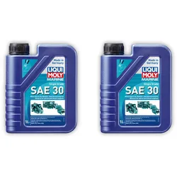 2x 1L LIQUI MOLY 25065 Motoröl Marine Single Grade SAE 30 Boot Schiff