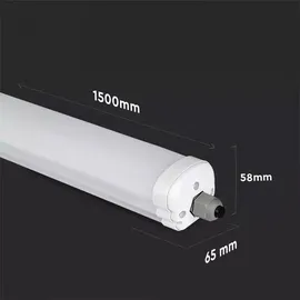 V-Tac LED Wannenleuchte 48 Watt LED Feuchtraumleuchte LED Röhre 150 cm Garage Werkstattleuchte kaltweiß, 5760lm 6500K, 8er Set