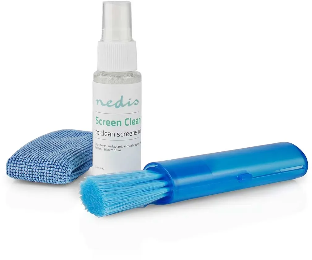 Nedis Bildschirmreiniger - Spray - 35 ml - Fernsehbildschirm / Notebook / Smartphone / Tablet - Wiper enthalten