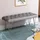 Homcom Sitzbank Schuhbank 116 x 44,5 x 49 cm grau / grau