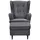 ed exciting design Hocker Oskar Polyester 63 x 43 x 42 cm Grau