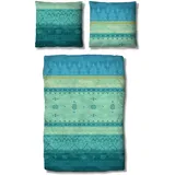 Traumschlaf Amara Ornamental Blau 200 x 200 cm + 2 x 80 x 80 cm