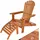 CASARIA Sonnenliege 160 x 60 x 90 cm braun klappbar
