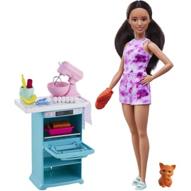 Barbie Küchen-Spielset mit Haustier