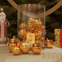 Mojawo 30tlg. Weihnachtskugeln Gold / 4/5/6/7cm-myw99830-gold