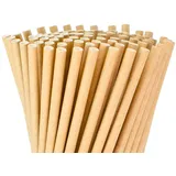 Wisefood Strohhalme Papier 15 cm Ø 8 100 St. Braun