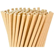 Wisefood Strohhalme Papier 15 cm Ø 8 100 St. Braun