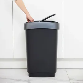 Rotho Art Twist 50 l schwarz/silber