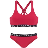 ELBSAND Bustier-Bikini Damen Rot 34 Cup A/B