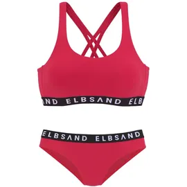 ELBSAND Bustier-Bikini Damen Rot 34 Cup A/B