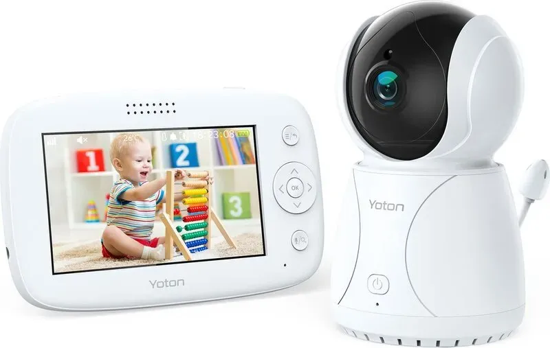 Yoton YB03 Baby-Monitor – 4,3 Zoll LCD, Temperaturüberwachung, Drehfunktion
