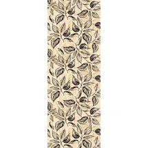 Queence Vinyltapete Blätterwerk 90x300 cm 1 St beige