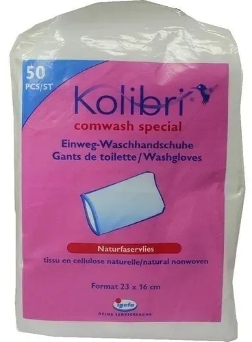 KOLIBRI comwash special Waschhandsch.16x24cm weiß 50 St