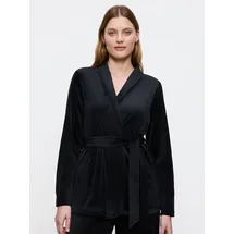 Triumph Sensual Velour Robe Top Schwarz L