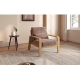 sit&more Sessel »Kolding«, Armlehnen aus Buchenholz in natur, verschiedene Bezüge und Farben
