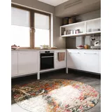 benuta Nest Vintage Teppich Casa - Mehrfarbig 160 cm rund - Teppich für Wohnzimmer, Schlafzimmer und Flur - Pflegeleicht - Fußbodenheizung Geeignet