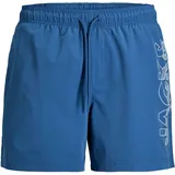 Jack & Jones PlusSize Badeshorts JPSTMAUI WAVE LOGO SWIM SHORTS SN PLS Blau 44