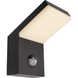 Deko-Light Wandaufbauleuchte LED 18 W 1650 lm IP54 Bewegungsmelder dunkelgrau