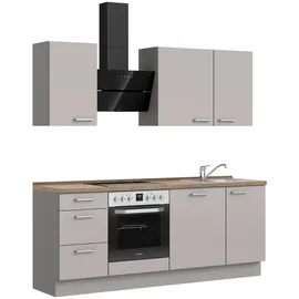 Nobilia Küchenzeile Touch II 210 cm grau