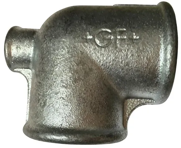 tee 90° galvanized reduced 2-2-1 1/4''