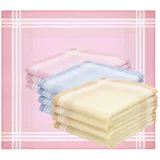 Betz Taschentuch 12er Damen Stoff Taschentücher Set Emma Größe ca. 28x28 cm, (12 Teile, 12-St. 12 Taschentücher) gelb