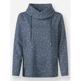 Inspirationen Sweatshirt Geblümt Rauchblau 44