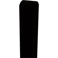 Plus Zaunpfosten 9 x 208 cm Schwarz/Holz