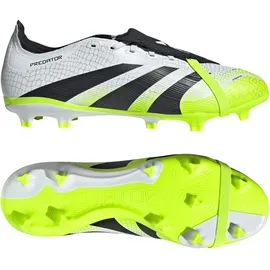 adidas Predator League Fold-Over Tongue FG/MG Herren Cloud White/Core Black/Lucid Lemon 45 1/3