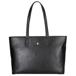 Jekyll & Hide Madrid Shopper Tasche RFID Schutz Leder 44 cm Laptopfach  schwarz