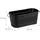 Relaxdays Blumenkasten 38 x 16 x 19 cm Schwarz