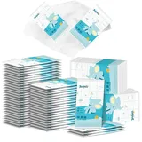 100 Stück Feuchtes Toilettenpapier Einzeln Verpackt mit Kamillen-Extrakt Erfrischungstücher Feuchttücher Toilette Spülbar & Hautfreundlich Wet Wipes Ideal für Reise, Büro & Unterwegs