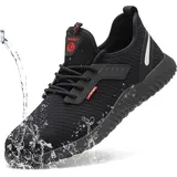 Sicherheitsschuhe für Herren, Arbeitsschuhe für Damen, Sicherheits-Sneaker, leicht, atmungsaktiv, Stahlkappe mit Schutz - 44 eu