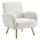 WAHSON OFFICE CHAIRS Relaxsessel Retro Polstersessel 70 x 80 x 90 cm Weiß