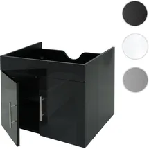 Mendler Waschbeckenunterschrank 59,0 x 48,0 x 46,0 cm Schwarz
