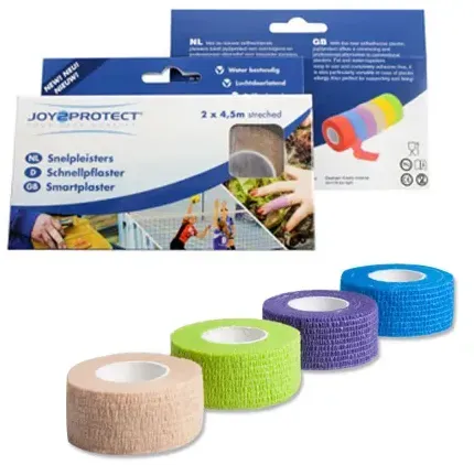 Schnellpflaster Ampri Rollenpflaster 2 cm x 4,5 m blau blaues blutstillendes Schnellpflaster, 2 Rollen pro Box