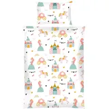 BestLivings Kinder Bettwäsche 100 x 135 cm & 40 x 60 cm - Prinzessin