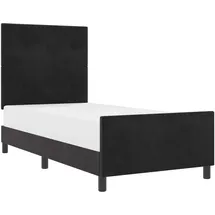 vidaXL Boxspringbett 90 x 200 cm Schwarz