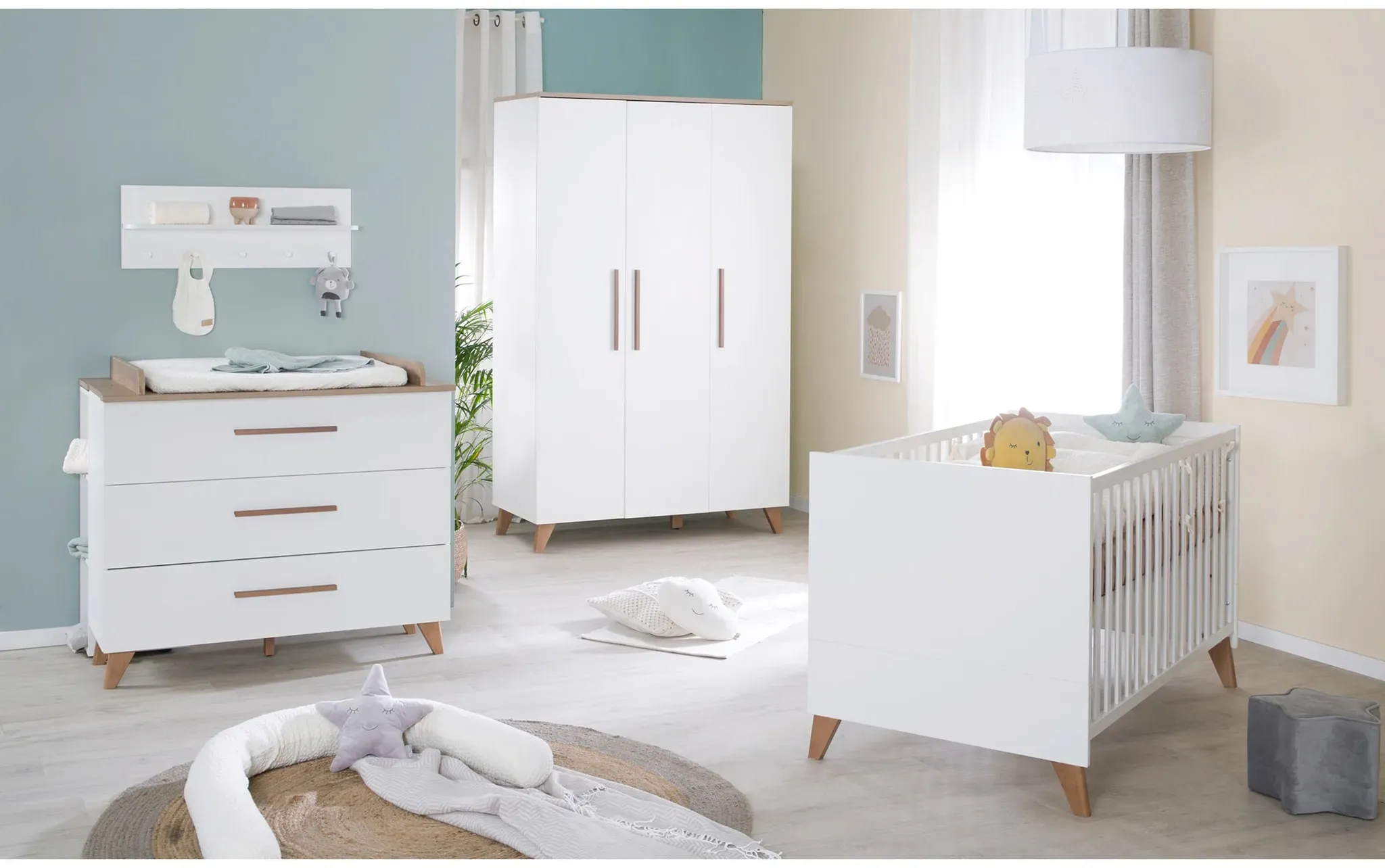 roba 3-tlg. Babyzimmer Ole, weiss
