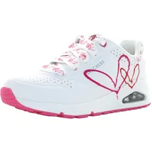 SKECHERS UNO Twin Hearts Sneaker, weiß, 39