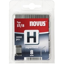 Novus Feindrahtklammern, Tackerklammern 10,6x0,75x8 mm, Typ H 37/8 2000 Stück / Nägel -