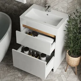 Vicco Badmöbel-Set Detmold Weiß