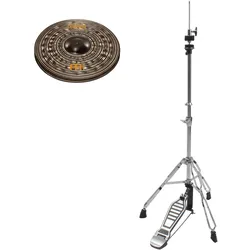 Meinl Classics Custom Dark 14" Hi-Hat + HiHat Maschine SET