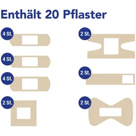 First Aid Only Pflasterset Outdoor/Freizeit/Reise 9 cm x 11,5 cm 20 St.