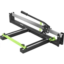 Vevor 800mm Blau Manueller Fliesenschneider mit präziser Laserpositionierung und rutschfester Gummioberfläche Einzelschiene und Halterung Geeignet für Bodenfliesen aus Porzellan und Keramik