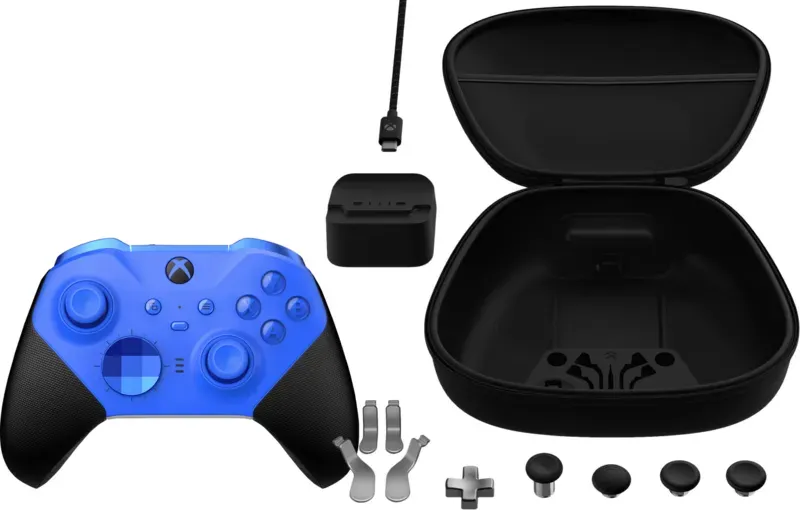 Microsoft Xbox Wireless Controller Series 2 Blau + Component Pack