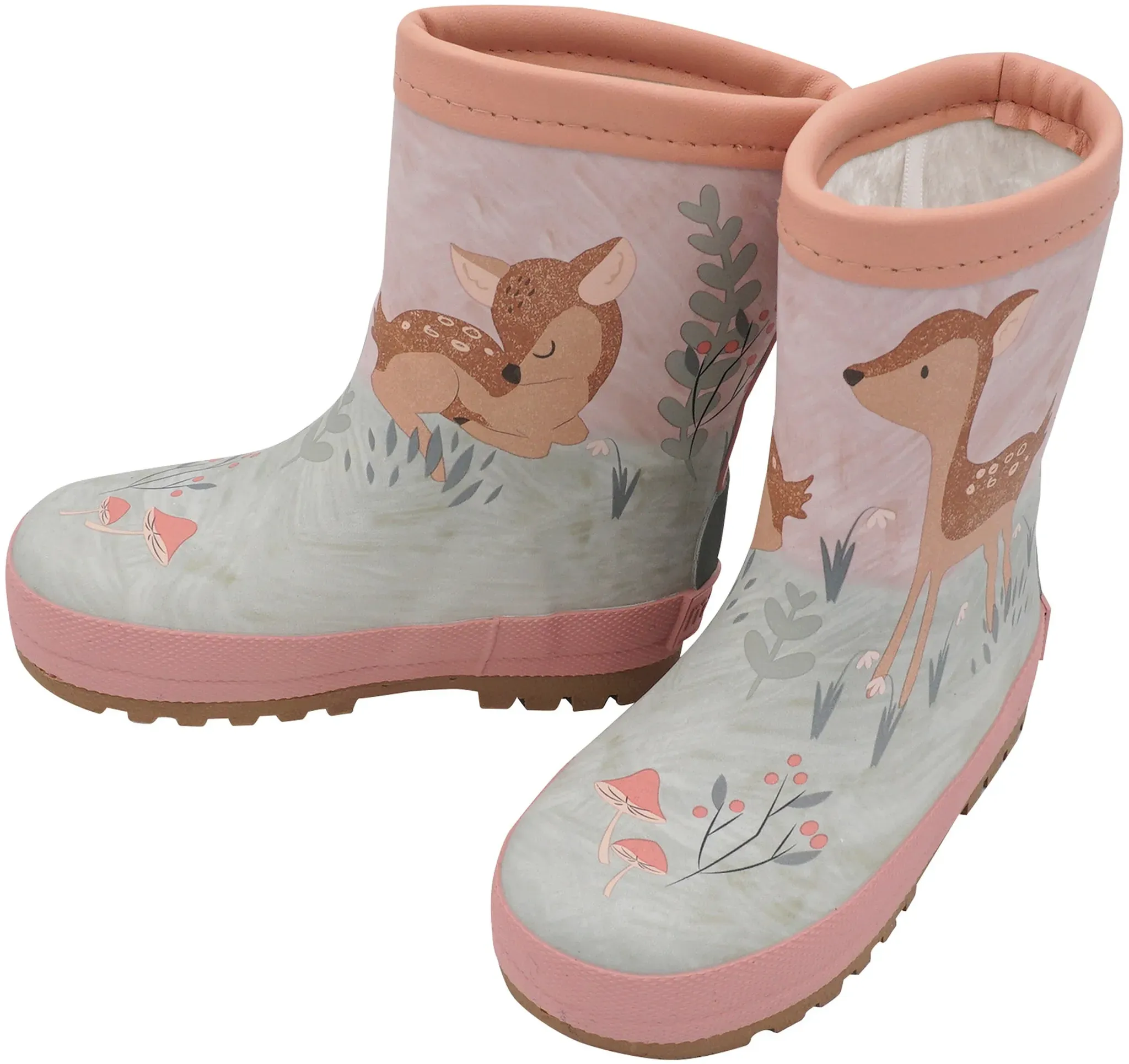maximo Gummistiefel gefüttert Reh, rosa | mehrfarbig, 19