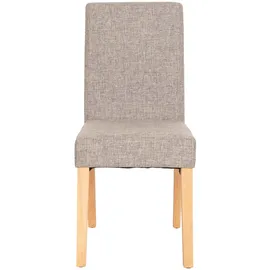 Mendler Esszimmerstuhl Littau Textil grau 2er Set