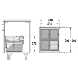 HAILO Cargo 600 13 l Grau